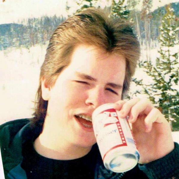 Teen Drinking Budweiser Beer