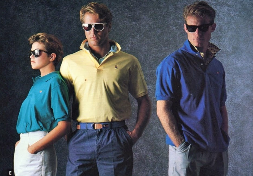80s Mens Polos Shirts