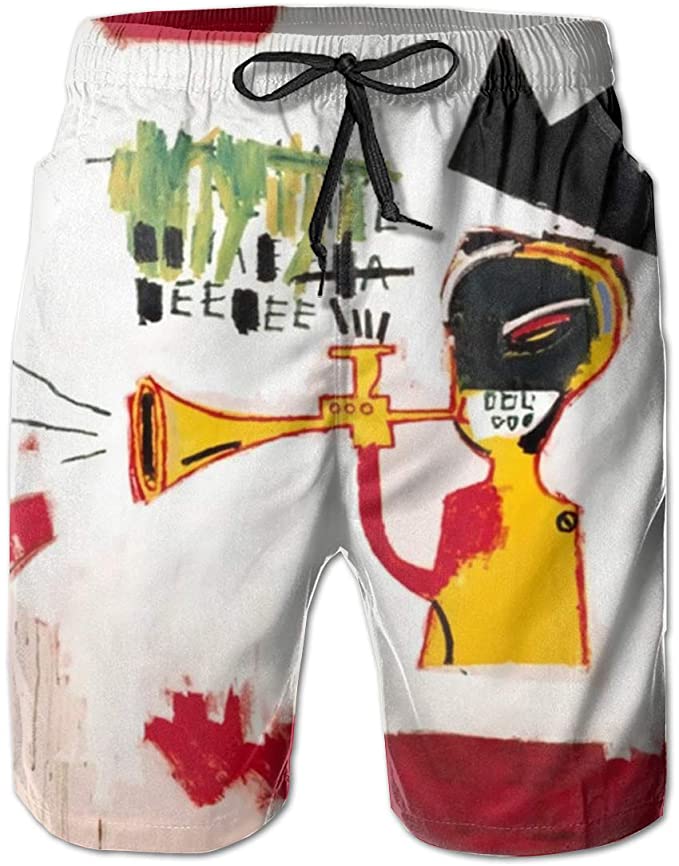 Jean-Michel Basquiat Mens Beach Shorts