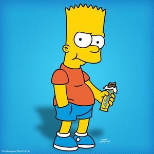 Bart Simpson with Butterfinger