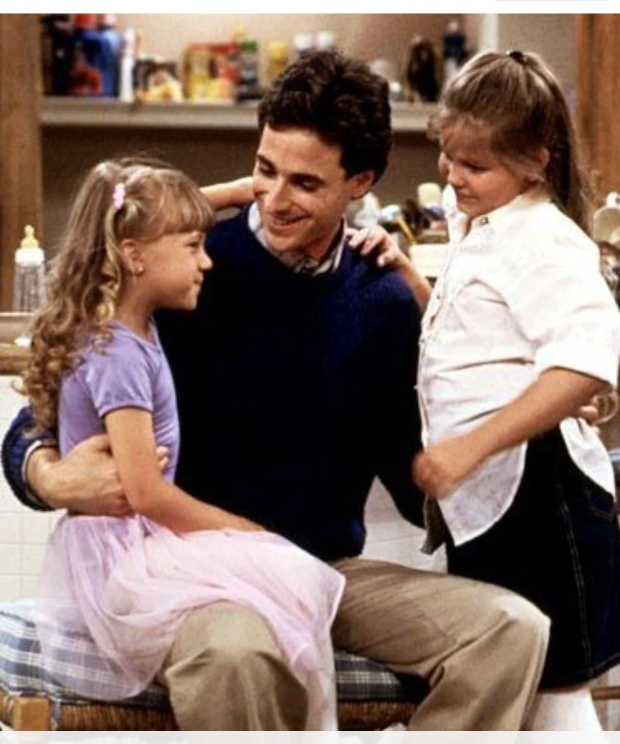 Danny Tanner with 2 Daughters